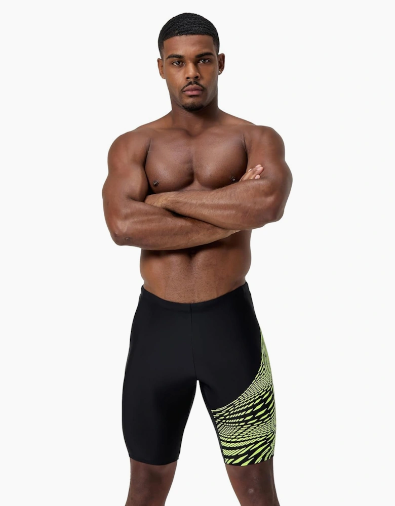Speedo Mens Medley Wave Pattern Jammer Shorts