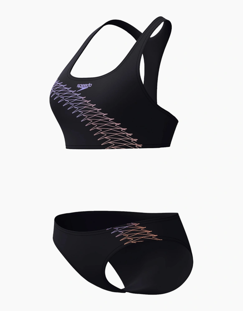 Speedo Womens/Ladies Placement Racerback Two-Piece Swimsuit