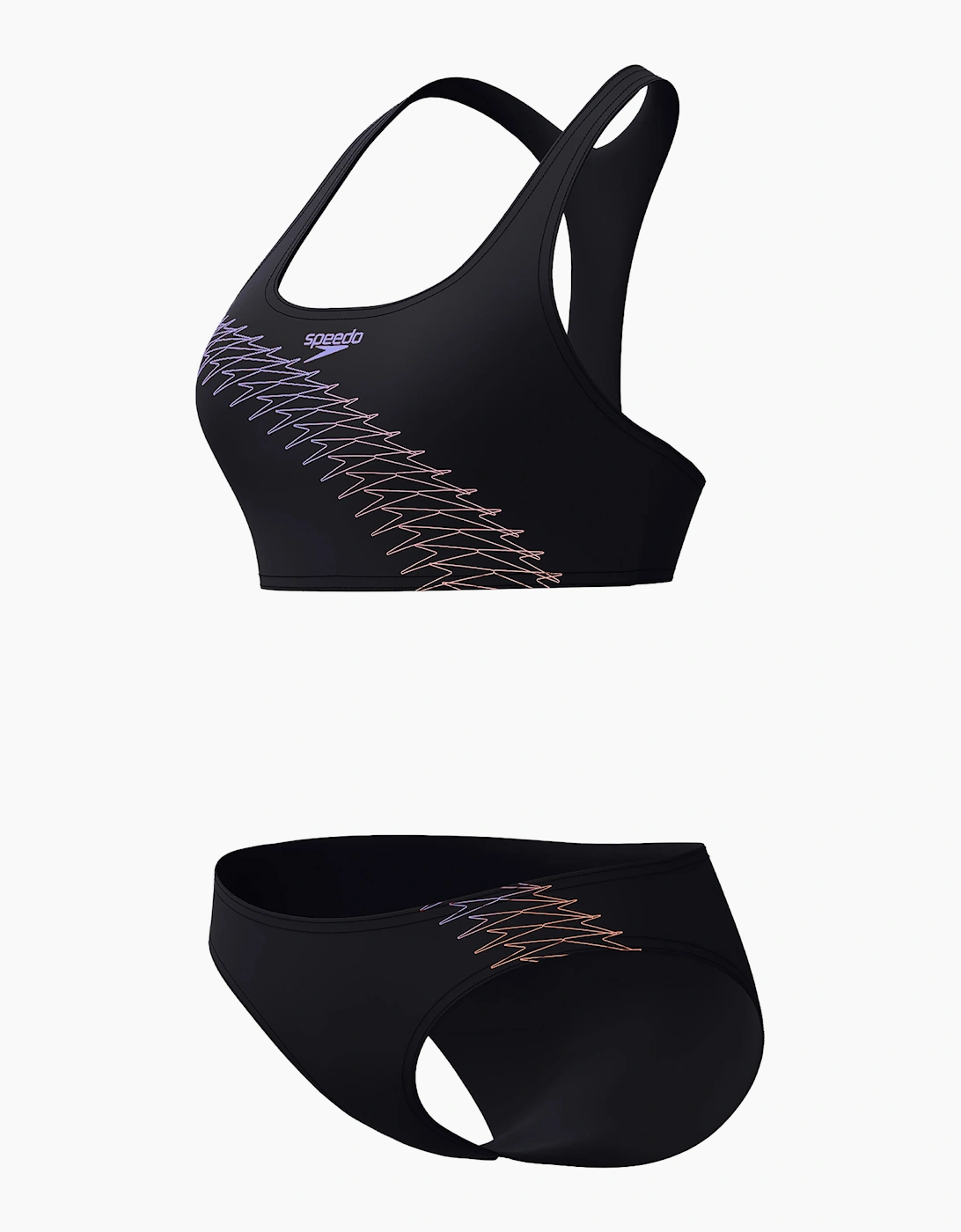 Speedo Womens/Ladies Placement Racerback Two-Piece Swimsuit