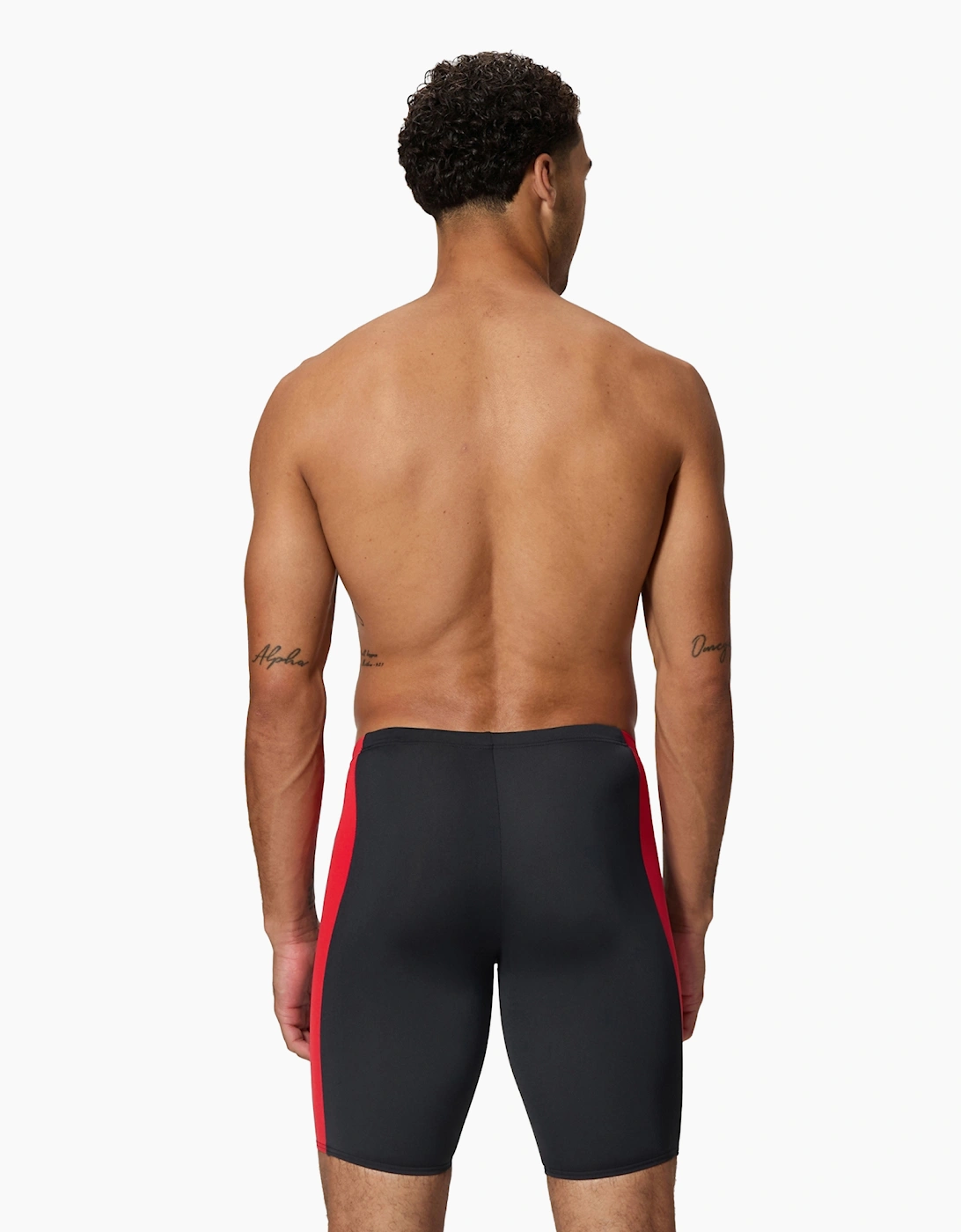 Speedo Mens Splice Solid Jammer Shorts