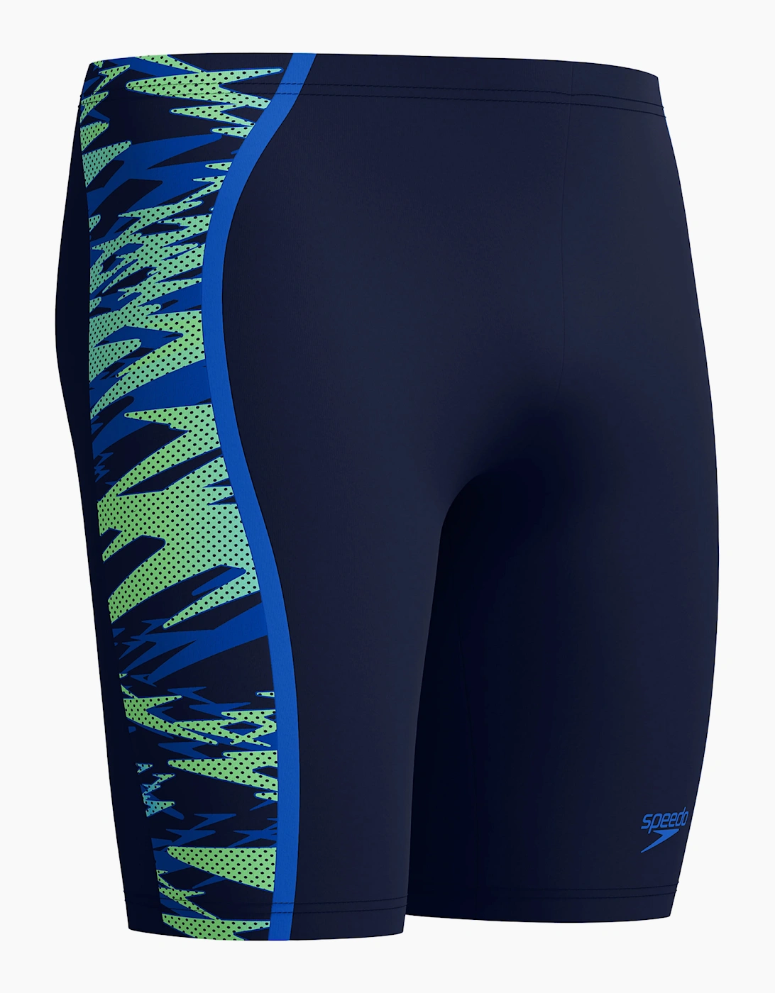 Speedo Mens Hyperboom Splice Patterned Mid Rise Jammer Shorts