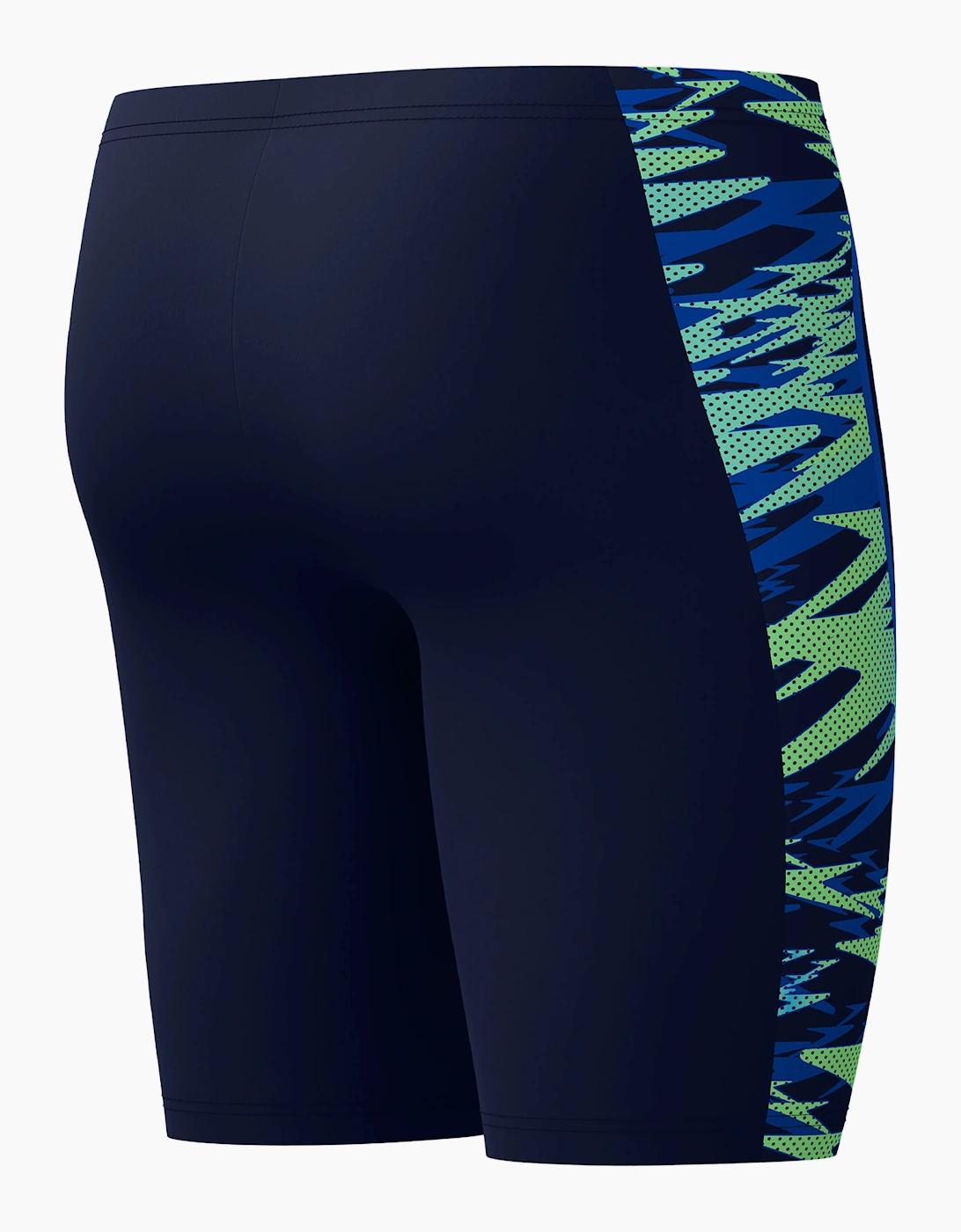 Speedo Mens Hyperboom Splice Patterned Mid Rise Jammer Shorts