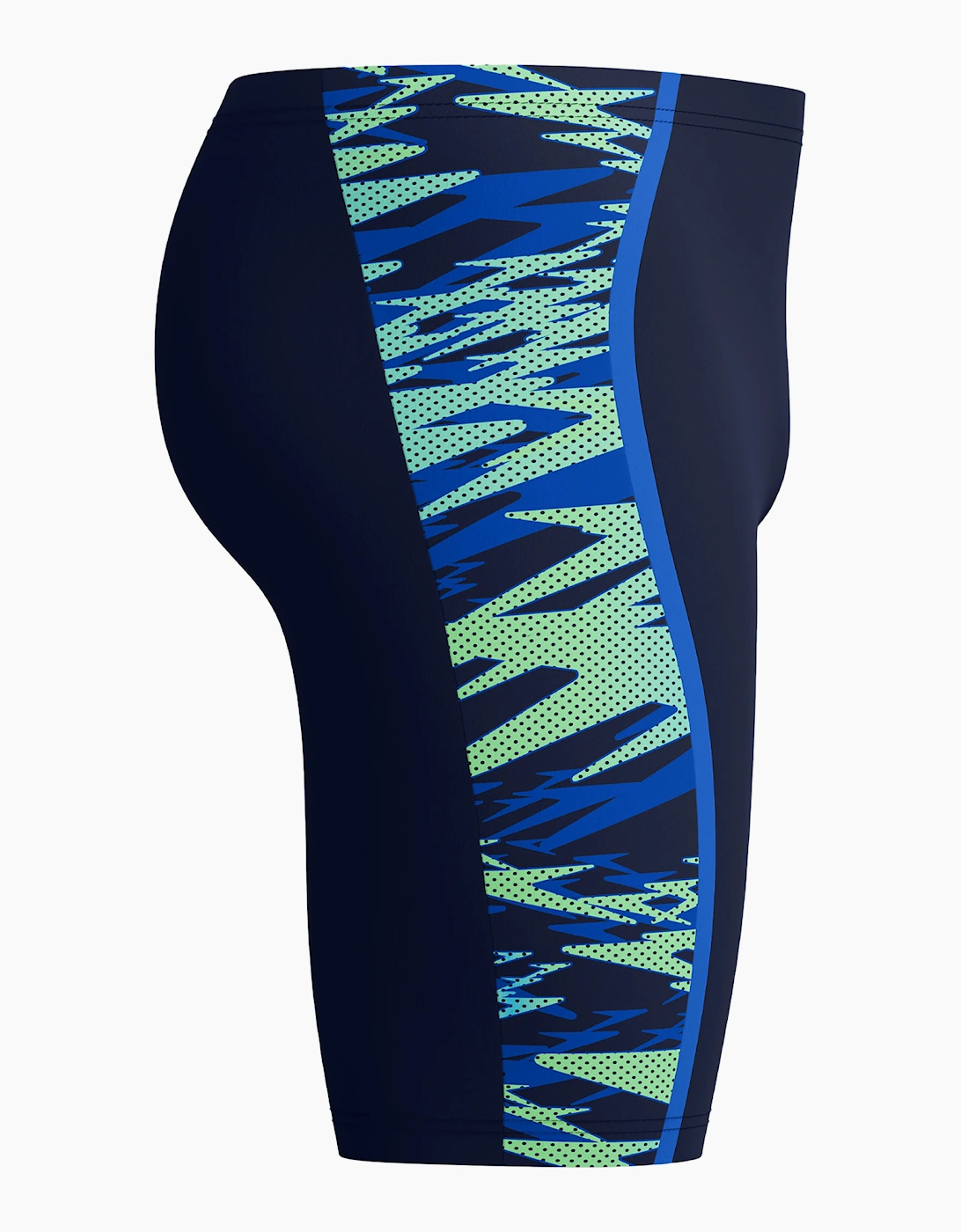 Speedo Mens Hyperboom Splice Patterned Mid Rise Jammer Shorts