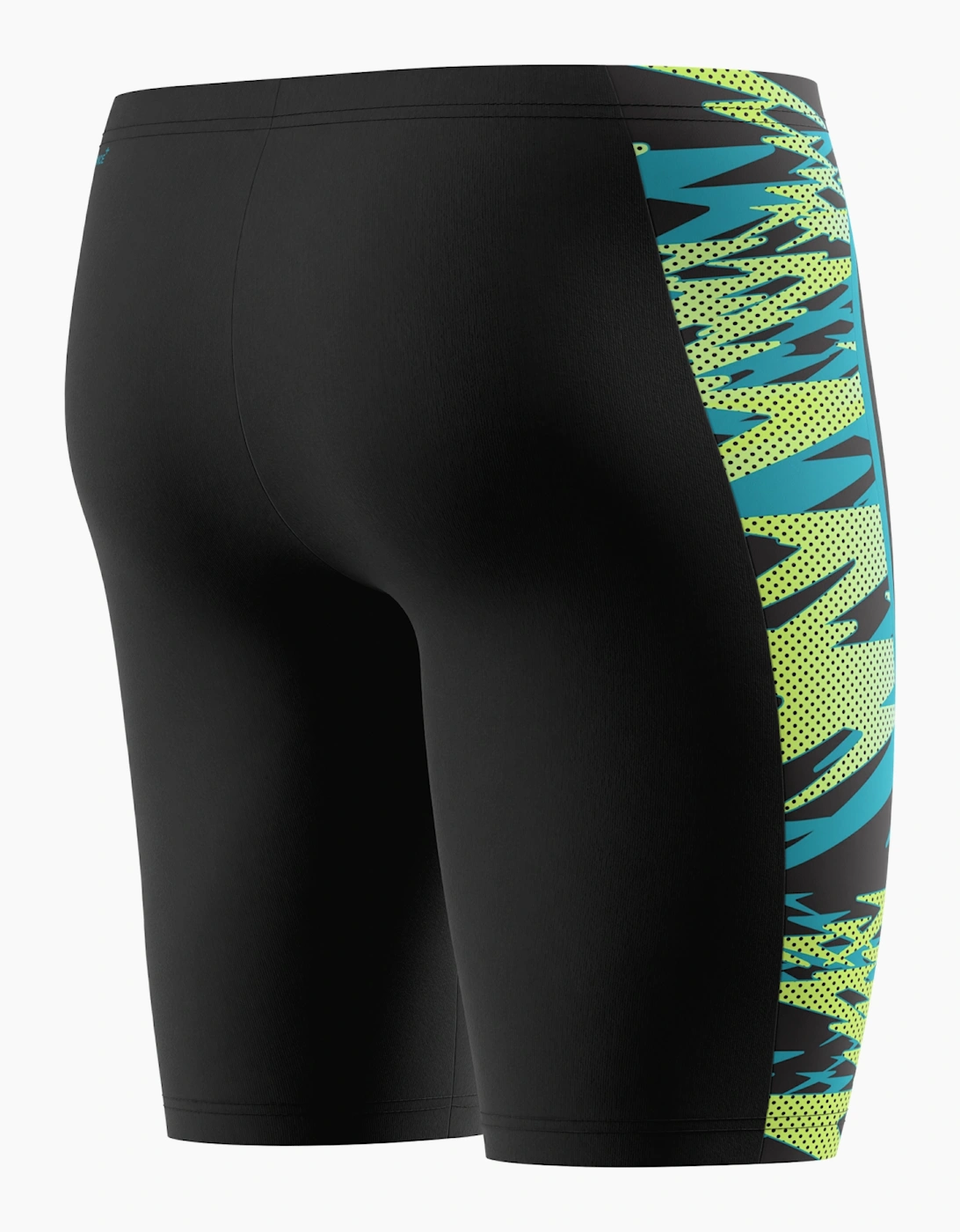 Speedo Mens Hyperboom Splice Patterned Mid Rise Jammer Shorts