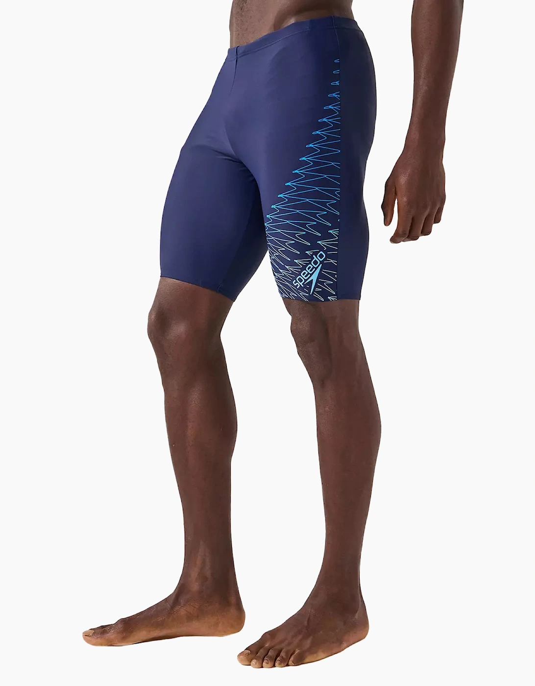 Speedo Mens Medley Geometric Linear Logo Jammer Shorts
