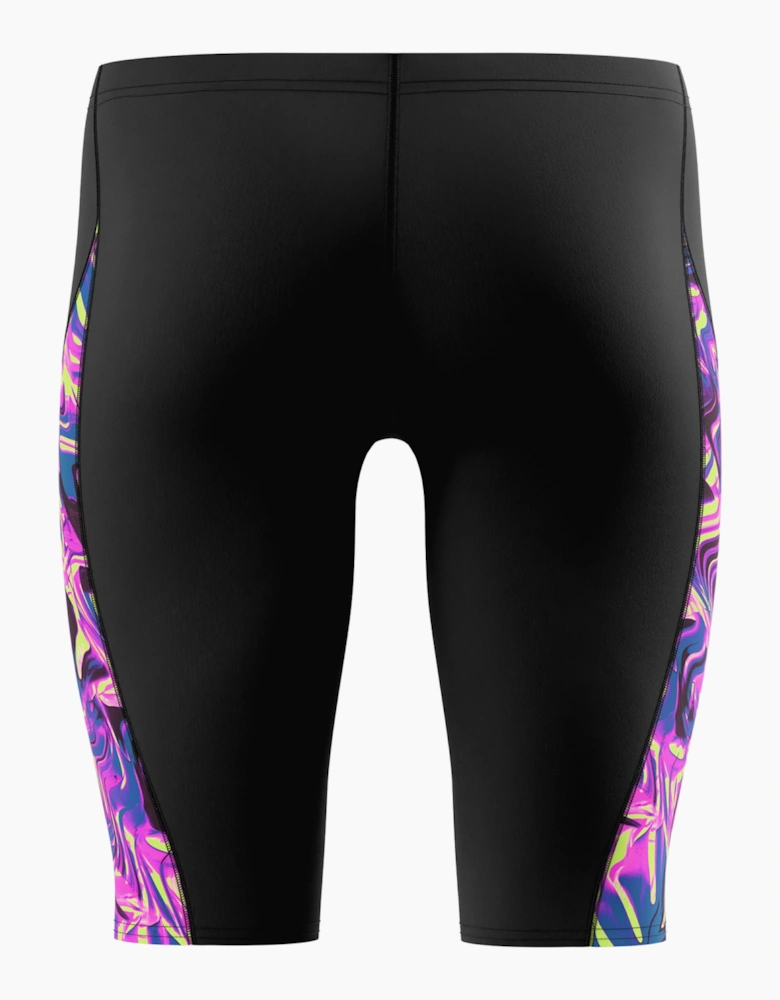Speedo Mens Spliced Abstract Endurance+ Jammer Shorts