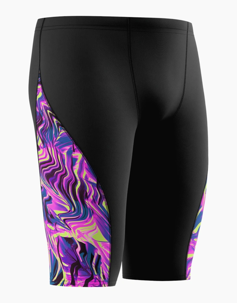 Speedo Mens Spliced Abstract Endurance+ Jammer Shorts