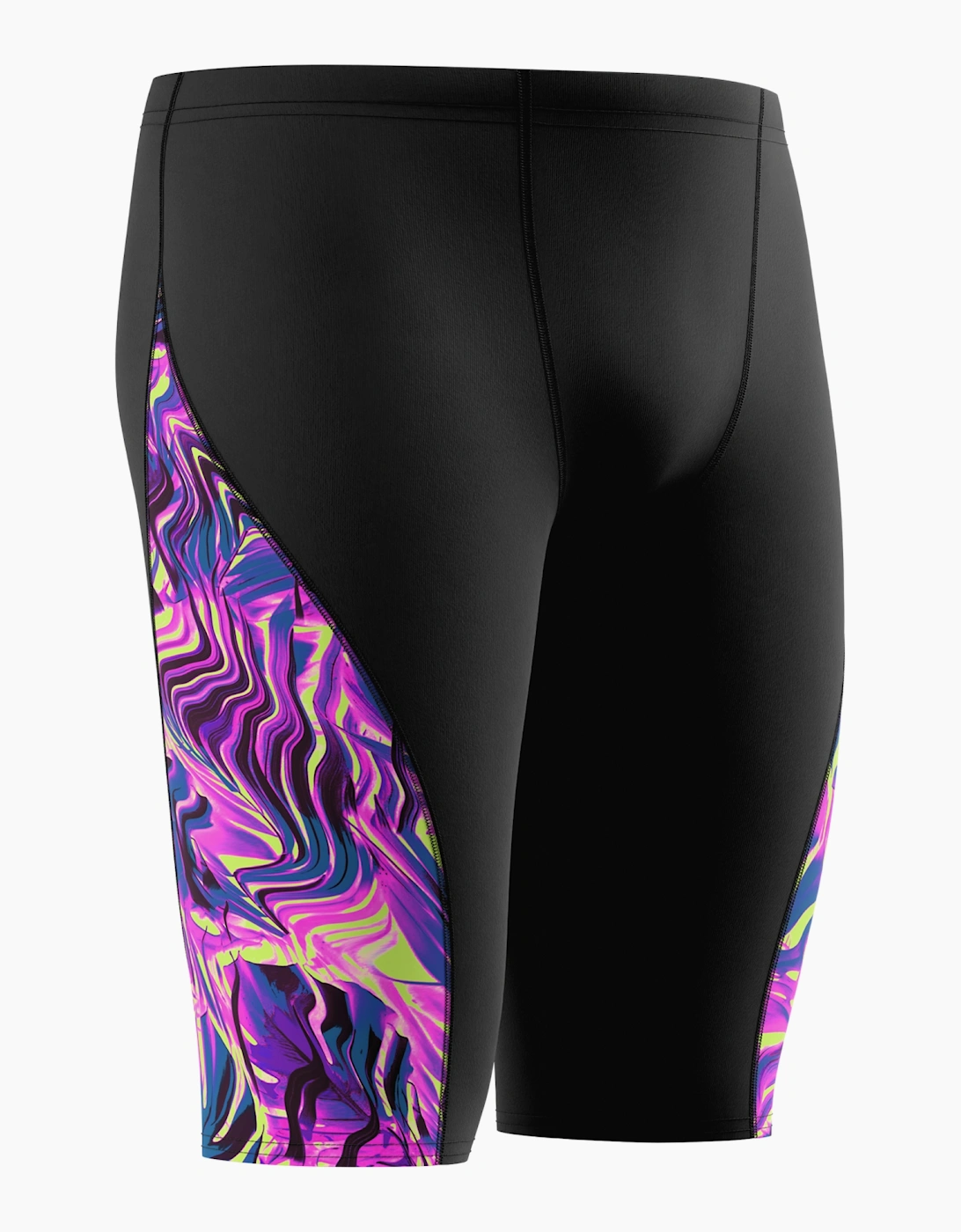Speedo Mens Spliced Abstract Endurance+ Jammer Shorts