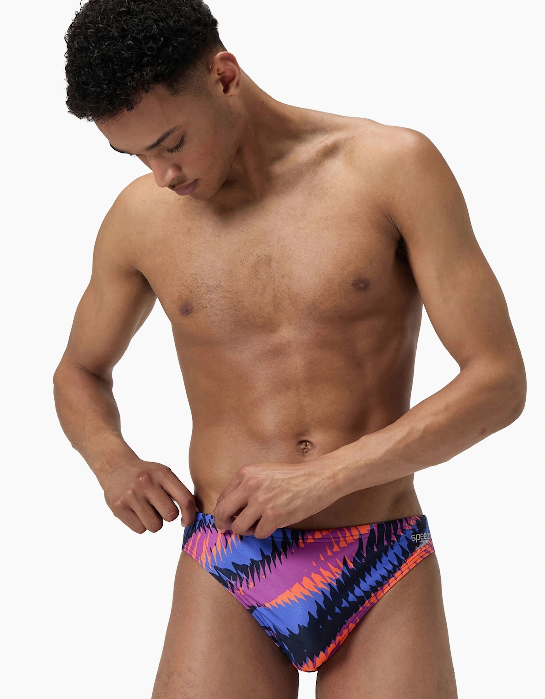 Speedo Mens Digital Print Eco Endurance+ Swim Briefs