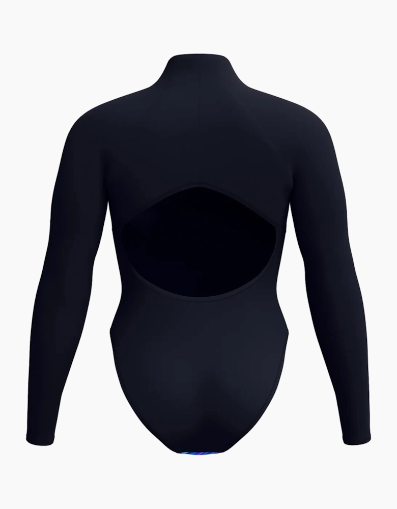 Speedo Womens/Ladies Glow Zipped Long-Sleeved One Piece Swimsuit