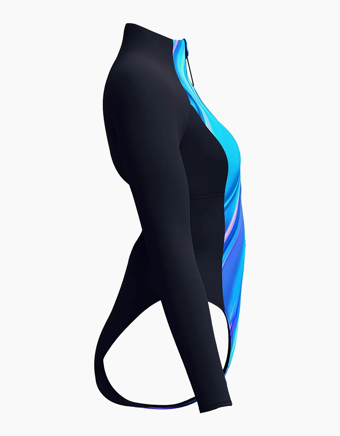 Speedo Womens/Ladies Glow Zipped Long-Sleeved One Piece Swimsuit