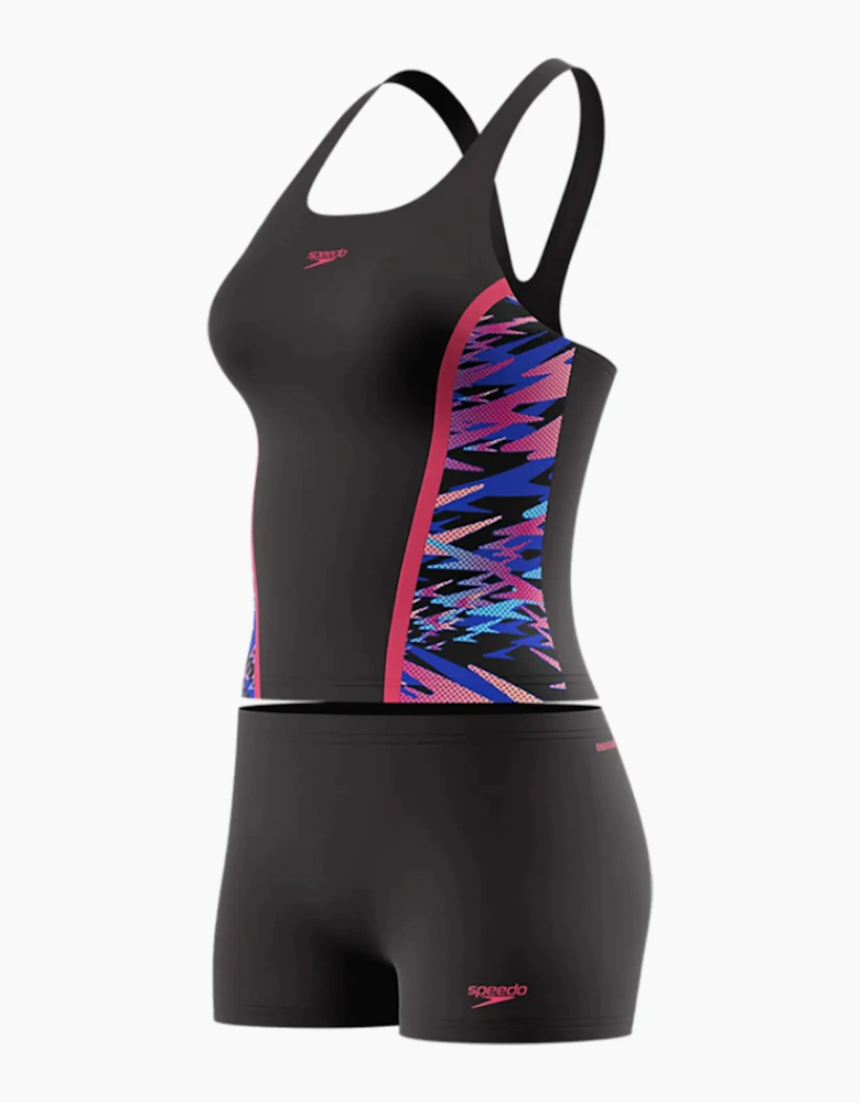 Speedo Womens/Ladies Hyperboom Splice Tankini Set