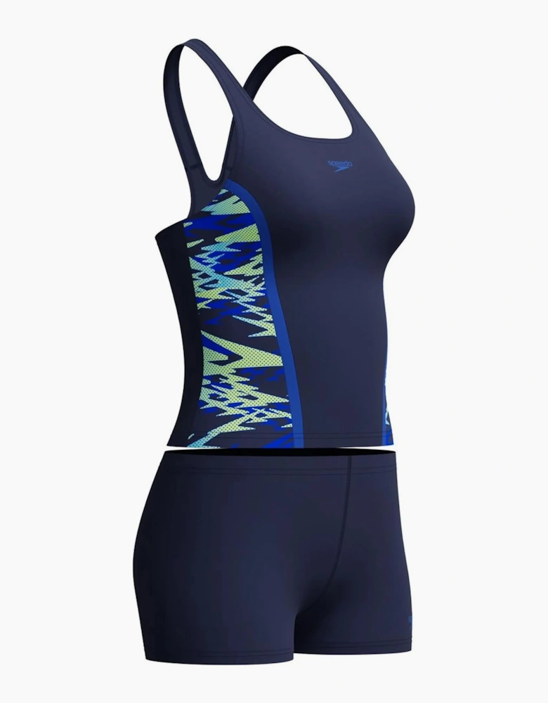 Speedo Womens/Ladies Hyperboom Splice Tankini Set