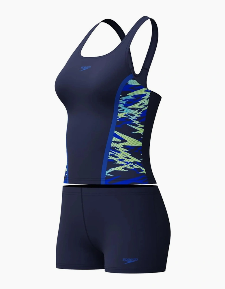 Speedo Womens/Ladies Hyperboom Splice Tankini Set