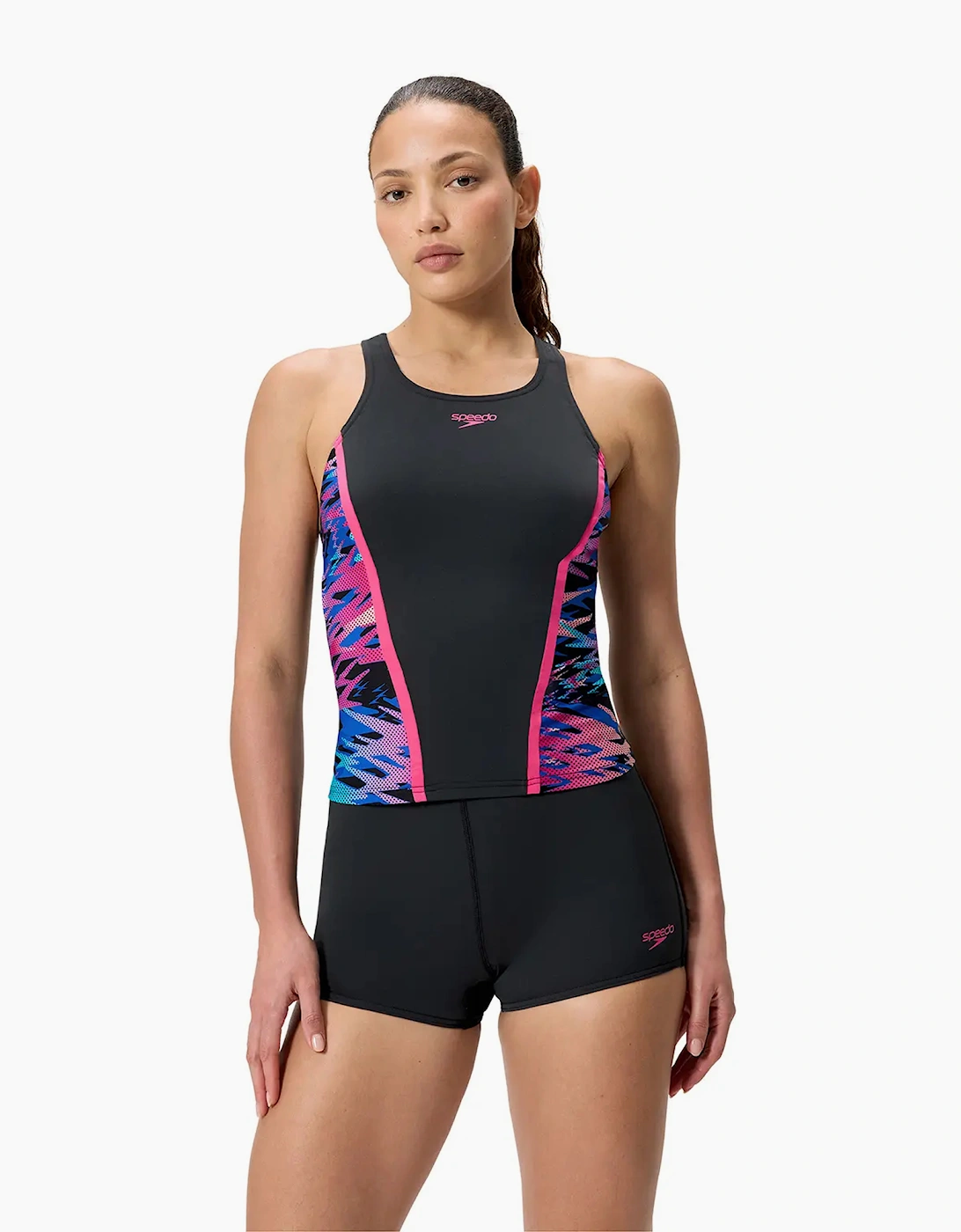 Speedo Womens/Ladies Hyperboom Splice Tankini Set