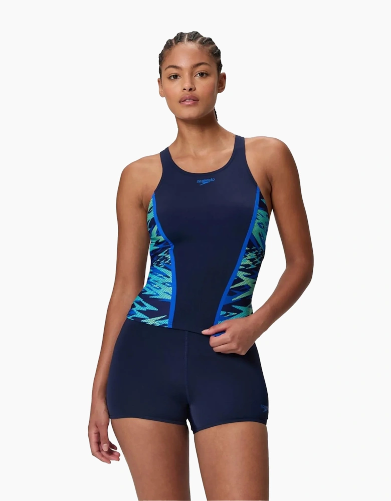 Speedo Womens/Ladies Hyperboom Splice Tankini Set