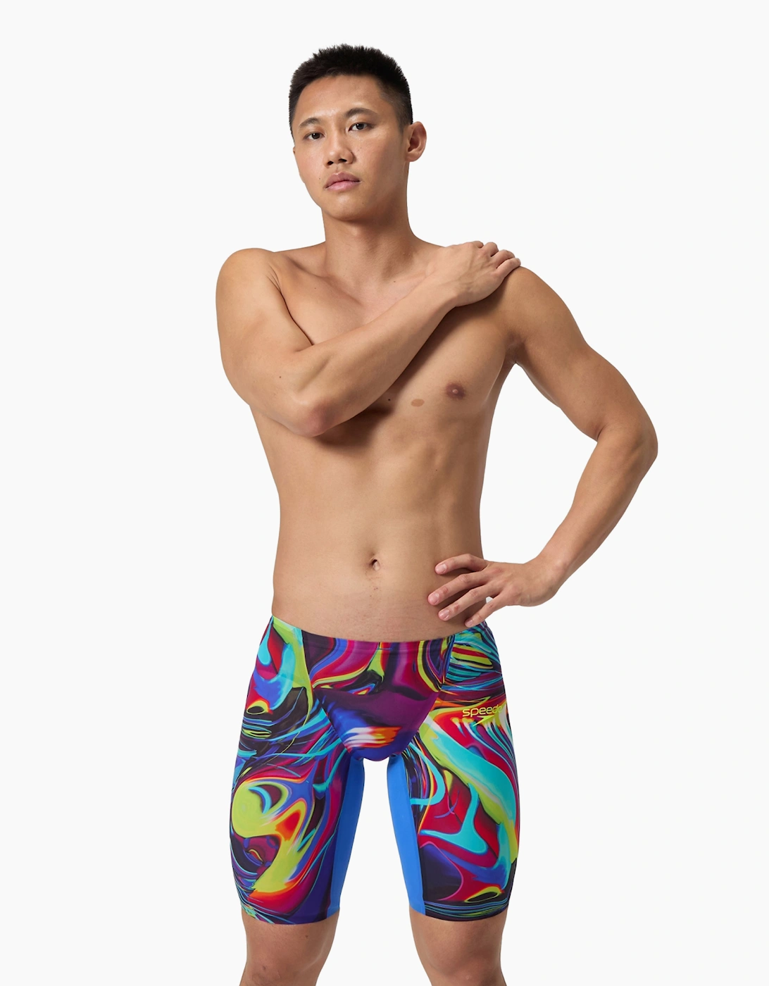 Speedo Mens Fastskin LZR Pure Valor 2.0 Abstract Jammer Shorts