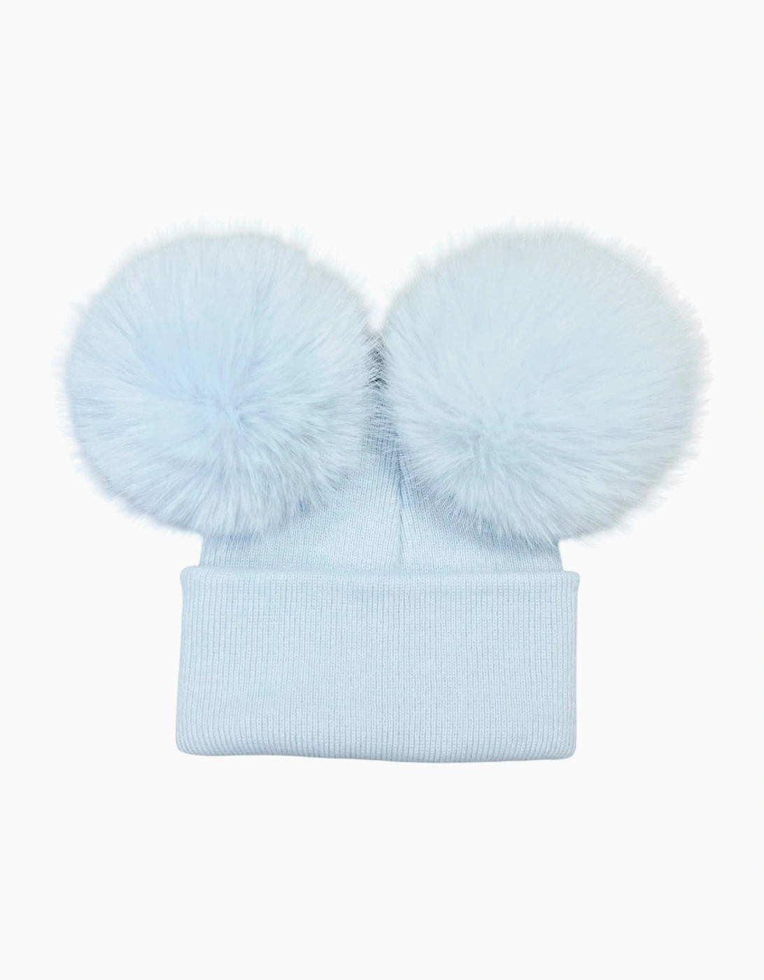 Boys Baby Blue Faux Fur Hat
