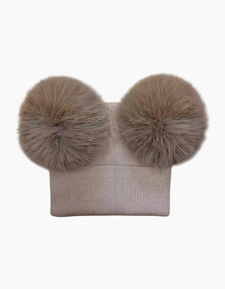 Irish Cream Faux Fur Hat