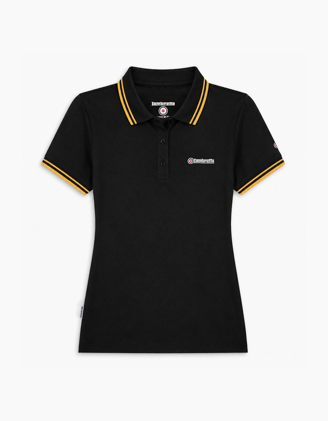 Lambretta Womens Twin Tipped Short Sleeve Polo Shirt