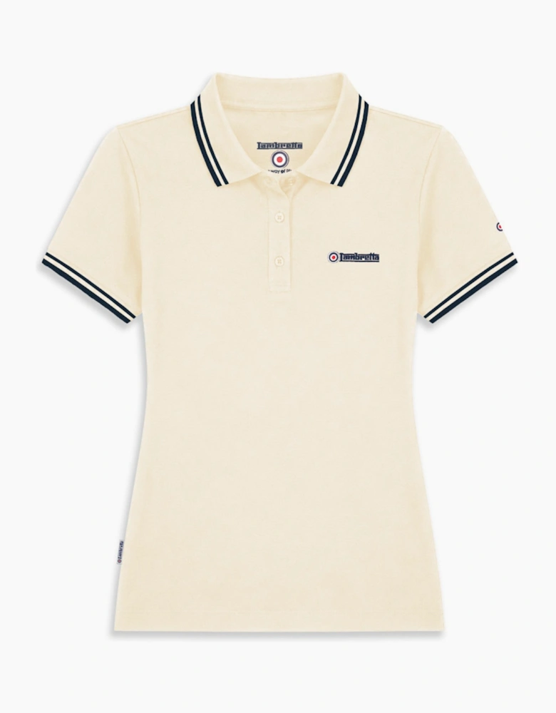 Lambretta Womens Twin Tipped Short Sleeve Polo Shirt