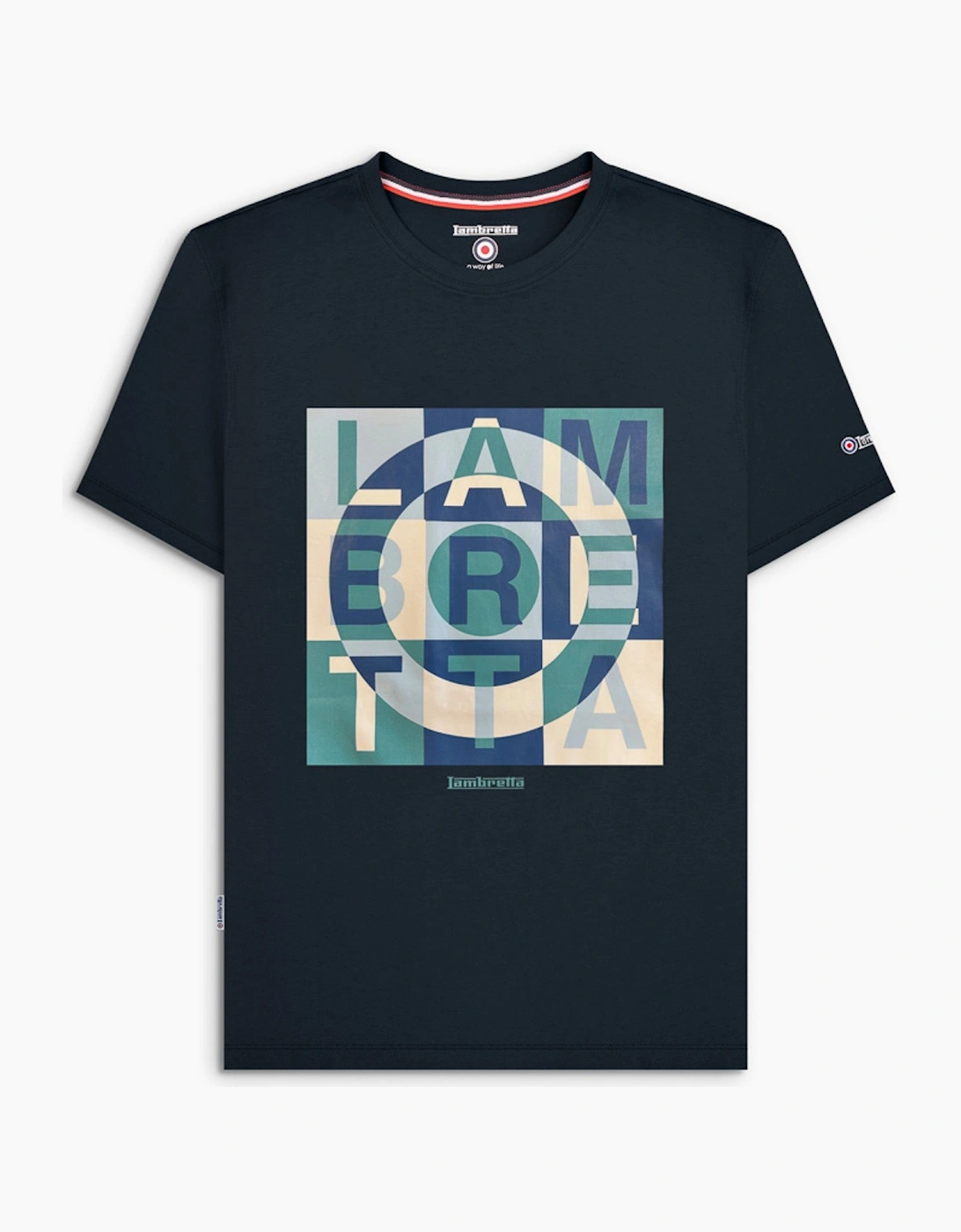 Lambretta Mens Target Square Short Sleeve T-Shirt