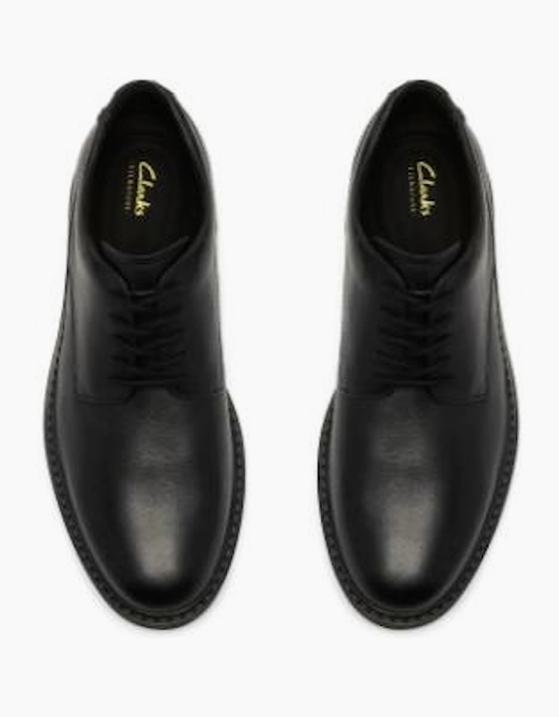 Clarks Newford Lace in black leather