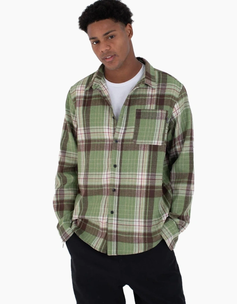 Hurley Mens Axe Flannel Long Sleeve Shirt