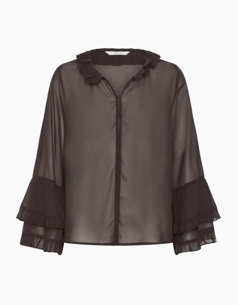 Flouncy blouse in Java