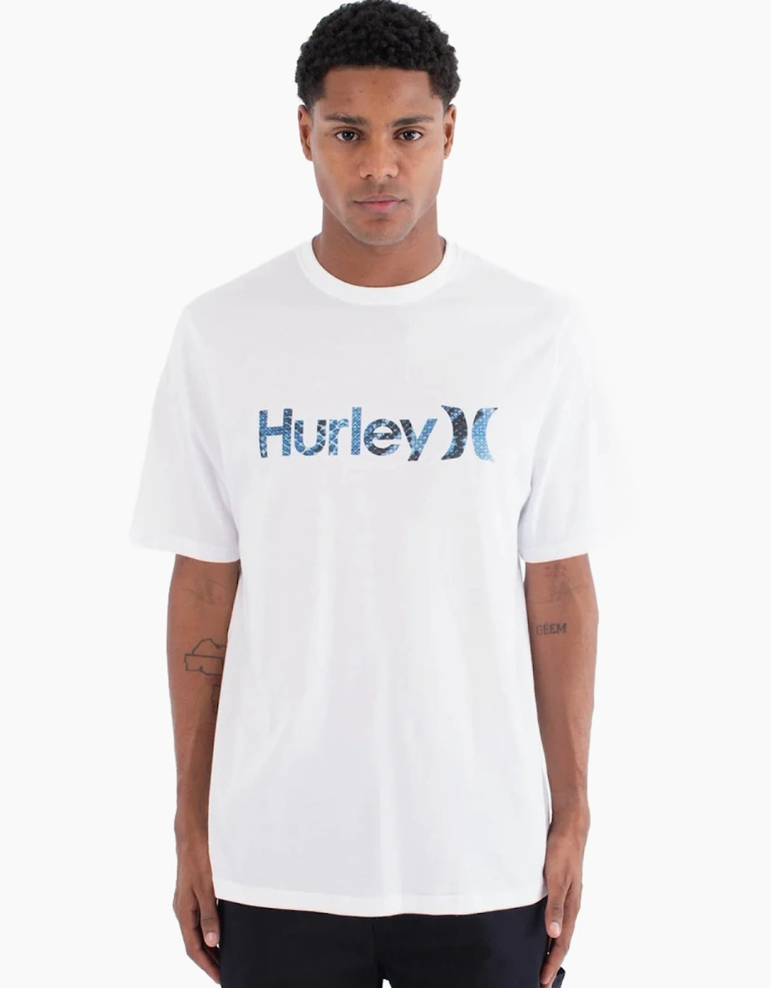 Hurley Mens Printing Press Barcelos Short Sleeve T-Shirt