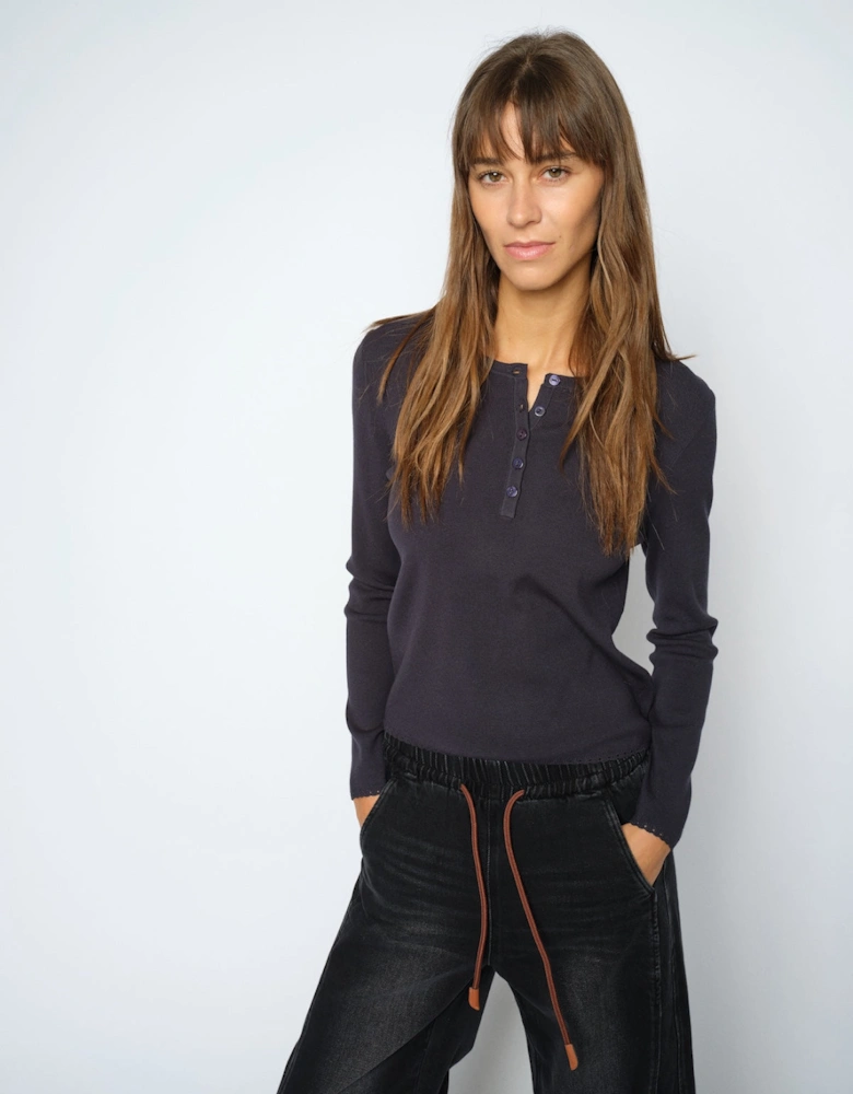 Aliz Caliz plain long sleeve knit