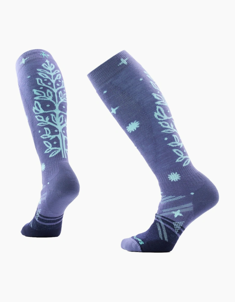 Smartwool Womens Ice Blossom Cushioned Ski Socks