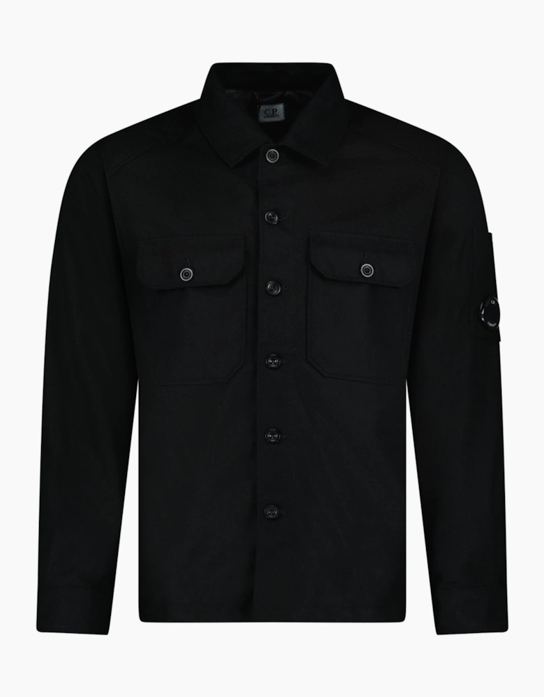 CP Company Felt Lens Overshirt in Black