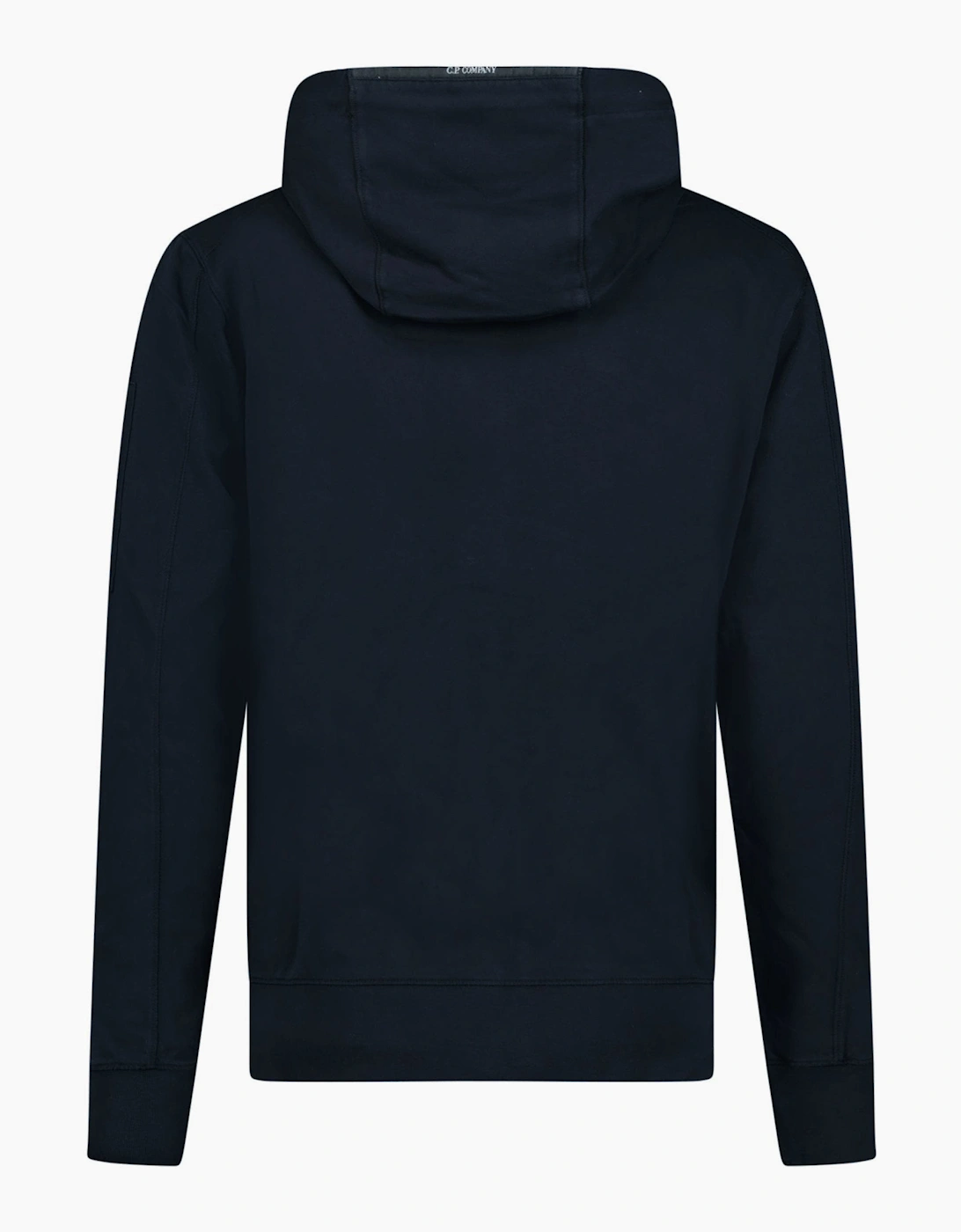 CP Company Light Fleece Lens Zip Hoodie Navy