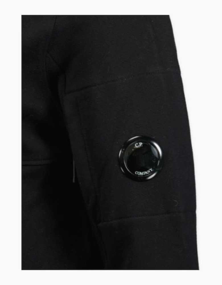 CP Company Micro Lens Diagonal Raised Hoodie Black