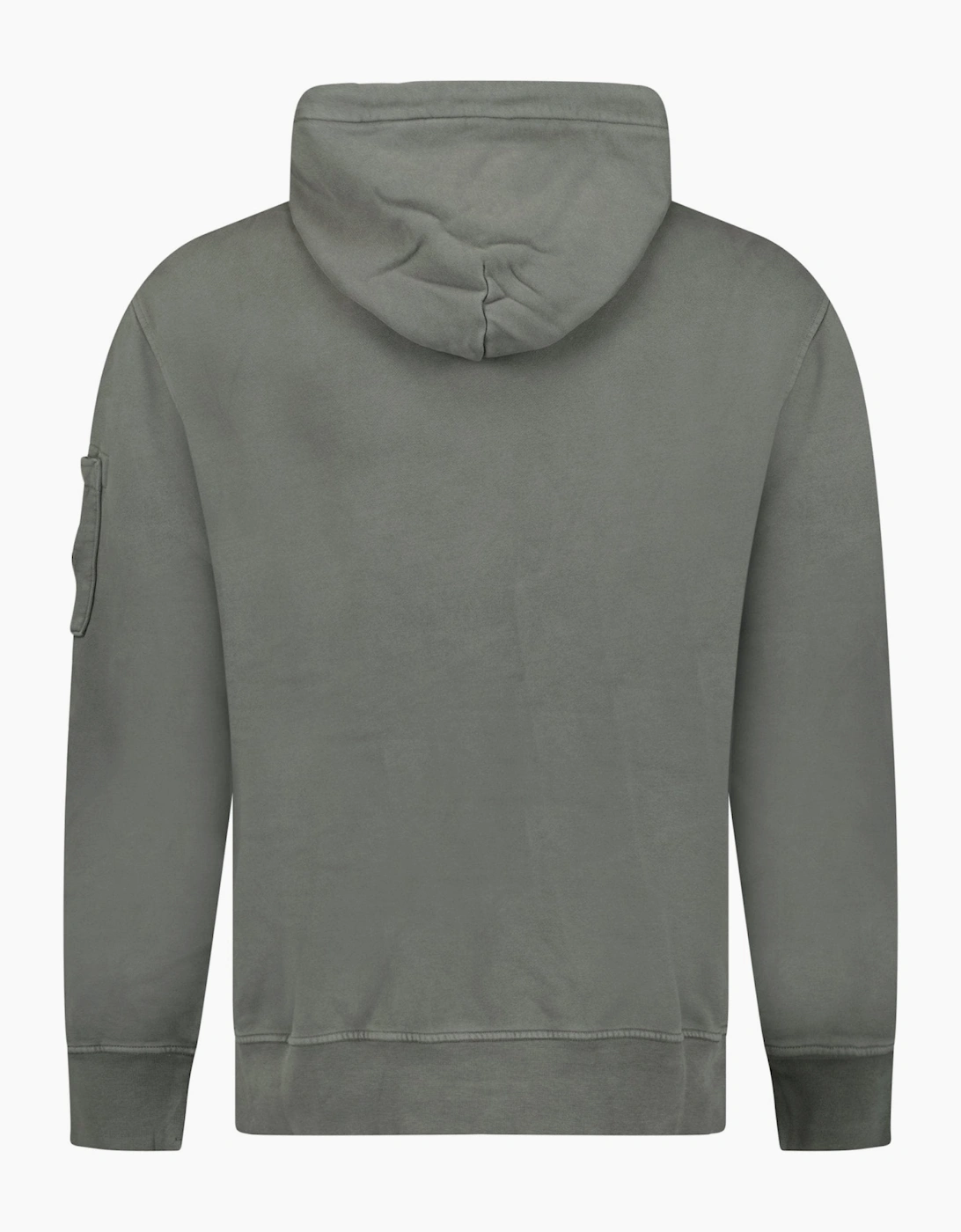 CP Company Pocket Lens Diagonal Emerized Hoodie Gunmetal