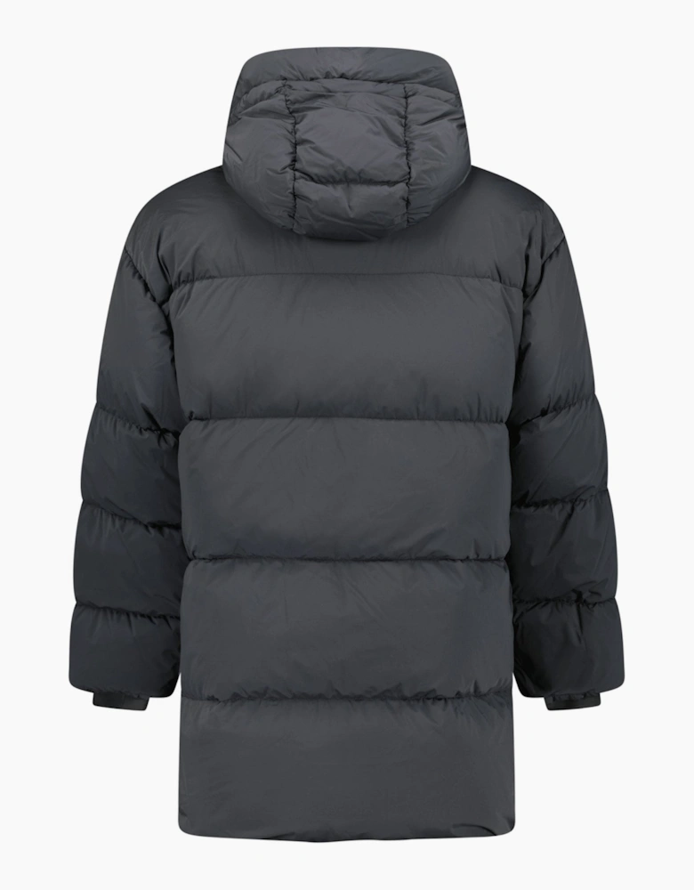 CP Company Nycra-R Hooded Long Down Jacket Dark Shadow