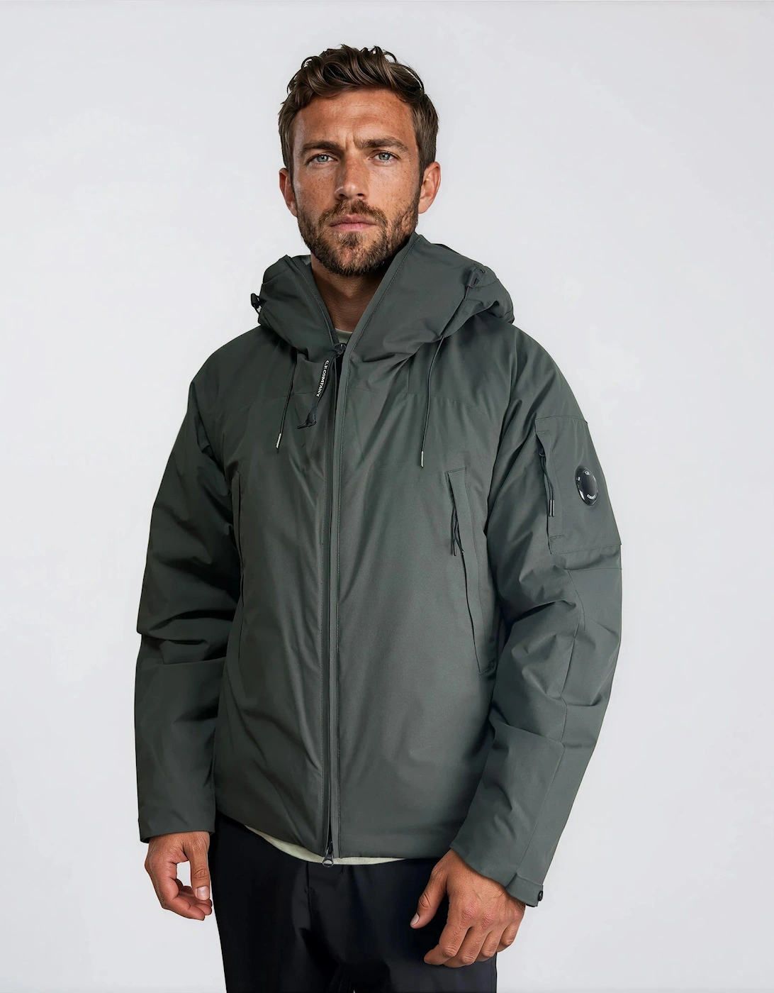 CP Company Pro-Tek Padded Lens Jacket in Dark Shadow
