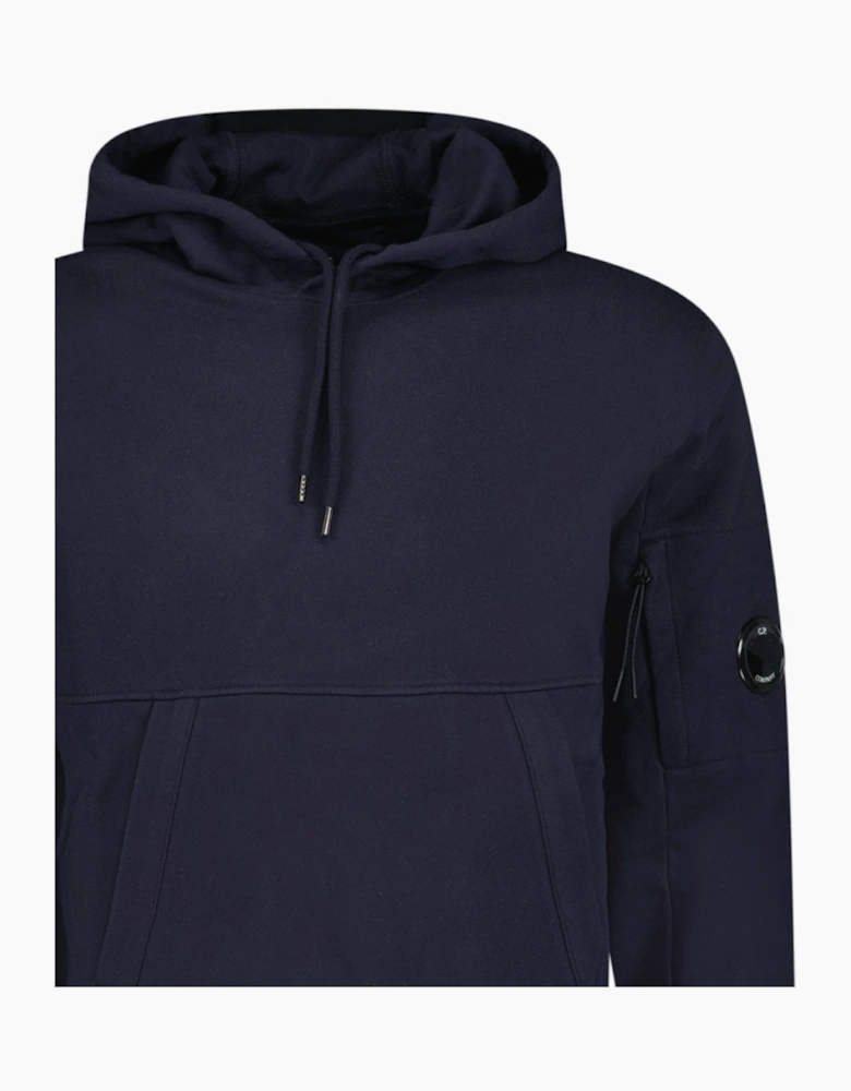 CP Company Micro Lens Diagonal Raised Hoodie Navy