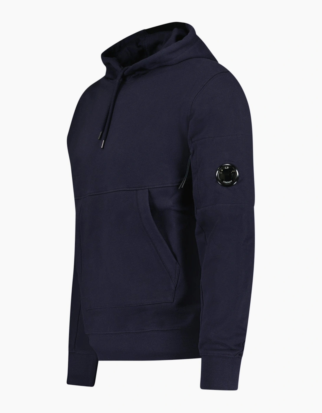 CP Company Micro Lens Diagonal Raised Hoodie Navy