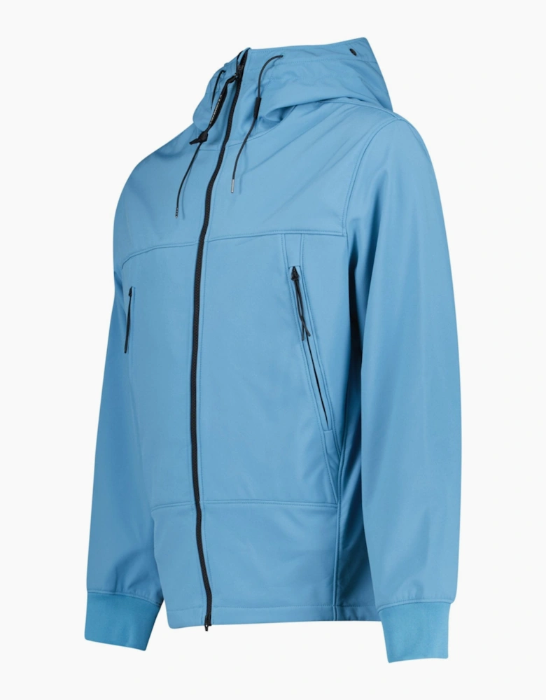 CP Company Shell-R Fleece Goggle Jacket Aegean Blue