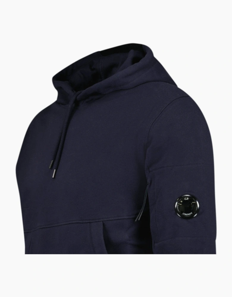 CP Company Micro Lens Diagonal Raised Hoodie Navy