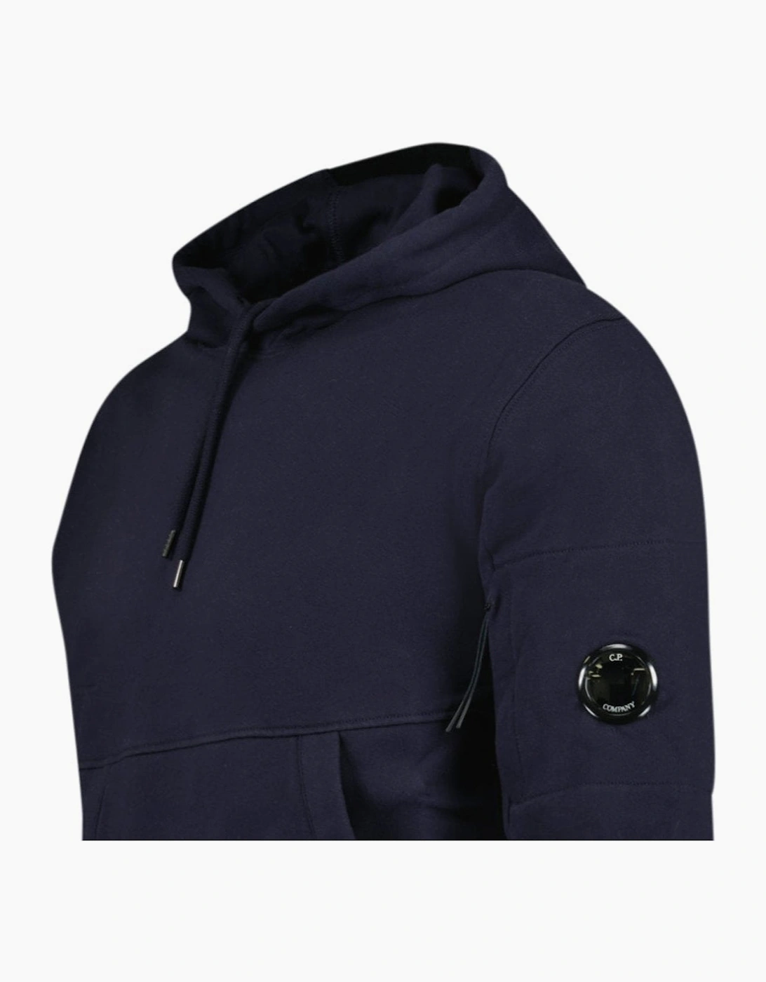 CP Company Micro Lens Diagonal Raised Hoodie Navy