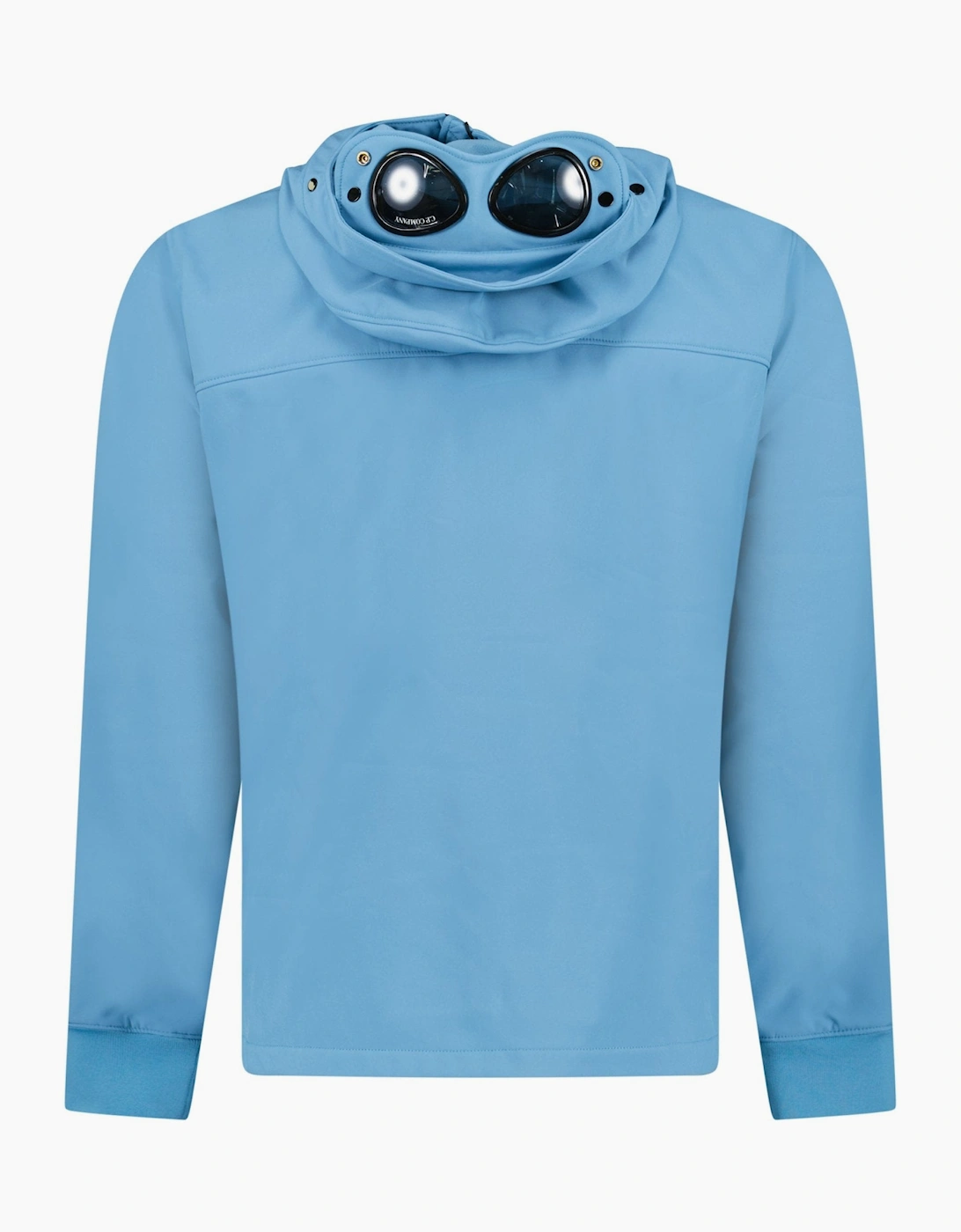 CP Company Shell-R Fleece Goggle Jacket Aegean Blue