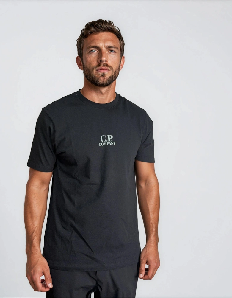 CP Company British Sailor Logo 30/1 T-Shirt in Black
