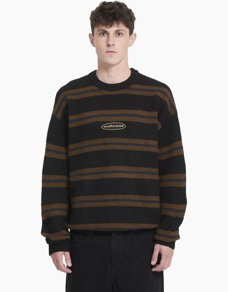 Volcom Mens Striperstand Knitwear Jumper