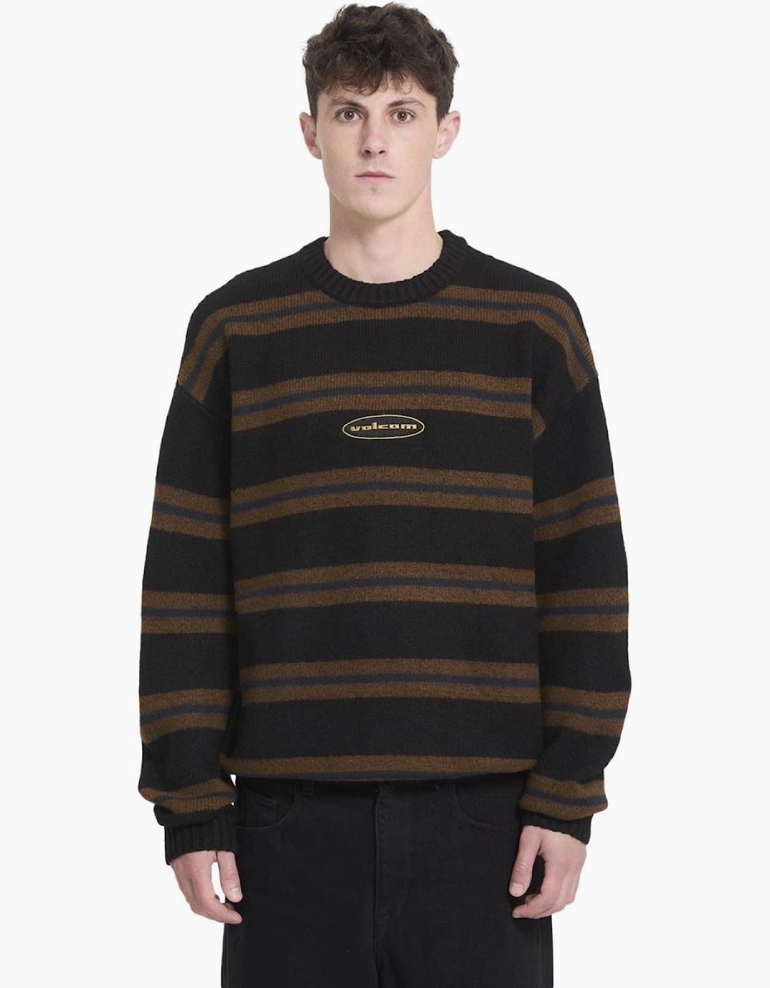 Volcom Mens Striperstand Knitwear Jumper