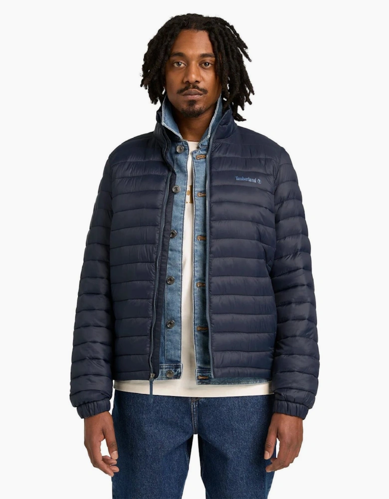 Axis Peak Solid Patterned Rain Jacket with Timberland Logo