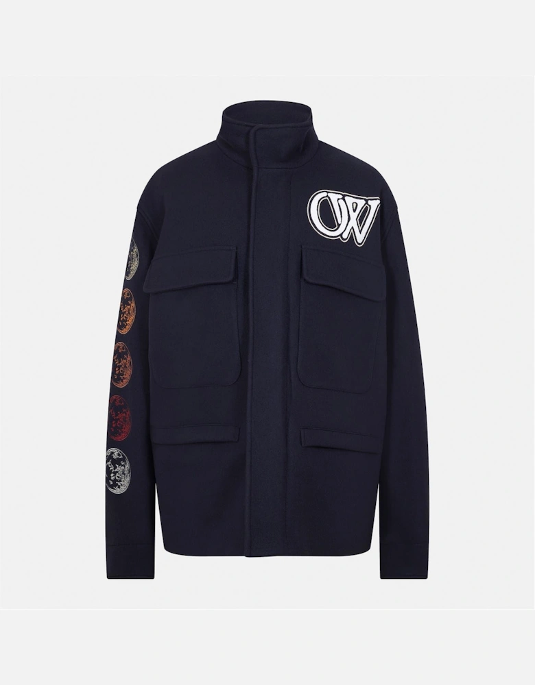 Moon Snap Button Puffer Jacket