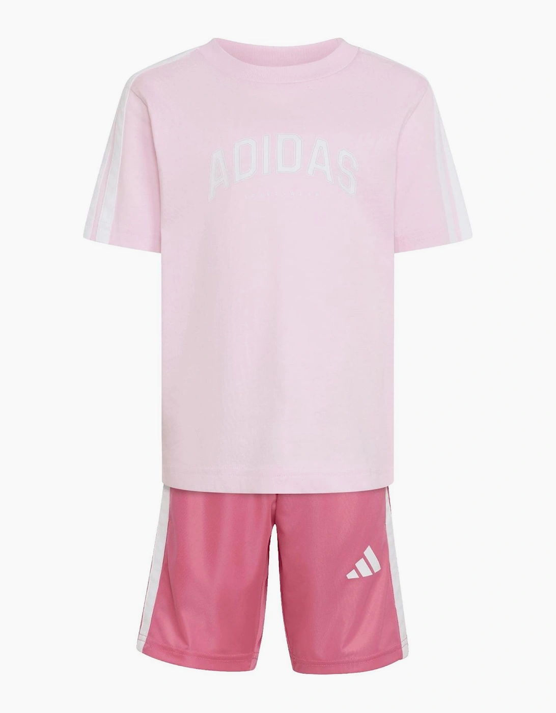 Colleg Crew Neck Short Sleeve T-Shirt and Set